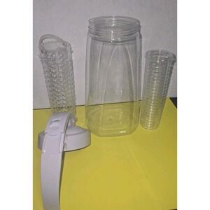 NEW Bottle Bottle Pitcher With Insert To Have Infused Drinks Clear Large